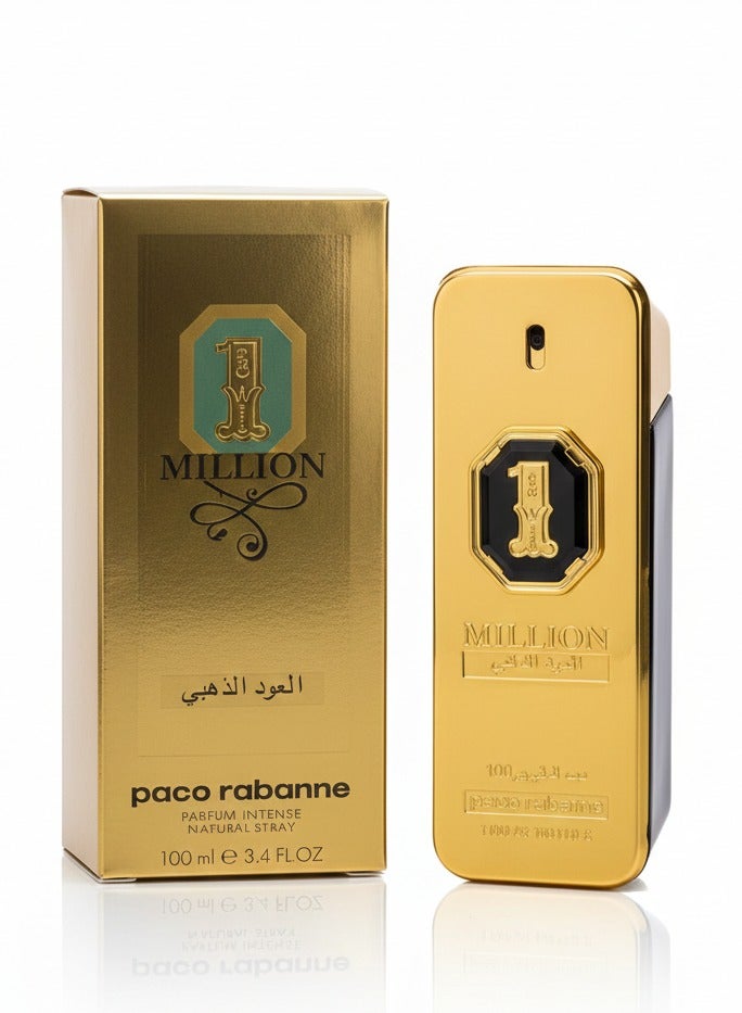 MILLION Paco Rabanne 1 Million Golden Oud Eau de Parfum 100ml – Intense Oud & Spiced Amber Scent - Image 2